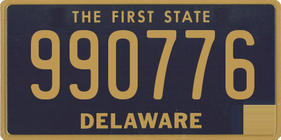 DE license plate 990776