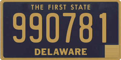 DE license plate 990781