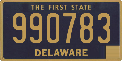 DE license plate 990783