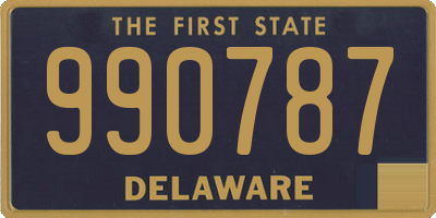 DE license plate 990787