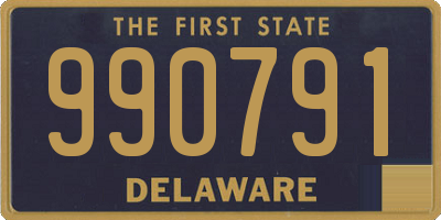 DE license plate 990791