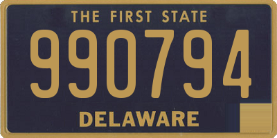 DE license plate 990794