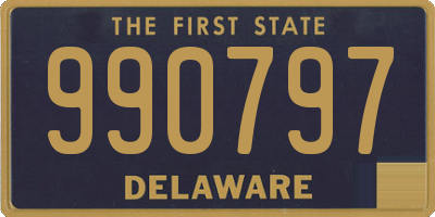 DE license plate 990797