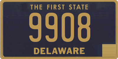 DE license plate 9908