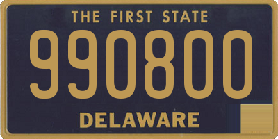 DE license plate 990800