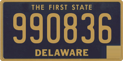 DE license plate 990836