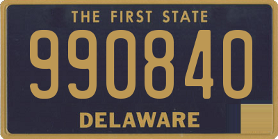 DE license plate 990840