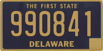 DE license plate 990841