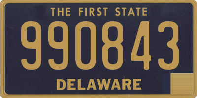 DE license plate 990843