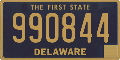 DE license plate 990844