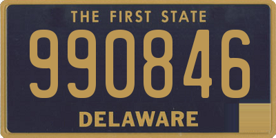 DE license plate 990846