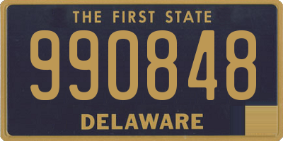 DE license plate 990848