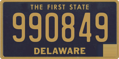 DE license plate 990849