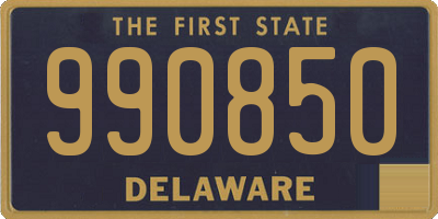 DE license plate 990850