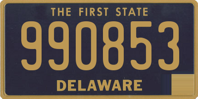 DE license plate 990853