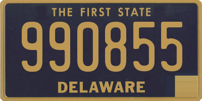 DE license plate 990855