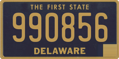 DE license plate 990856