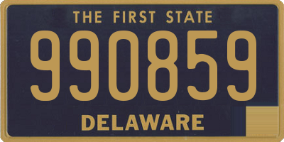 DE license plate 990859