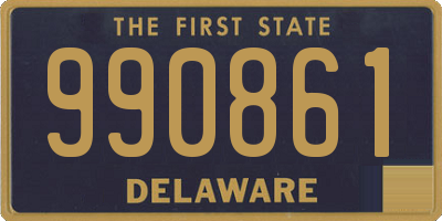 DE license plate 990861