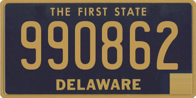 DE license plate 990862