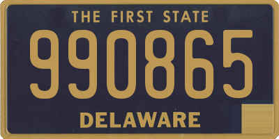 DE license plate 990865