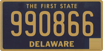 DE license plate 990866