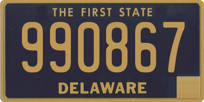 DE license plate 990867