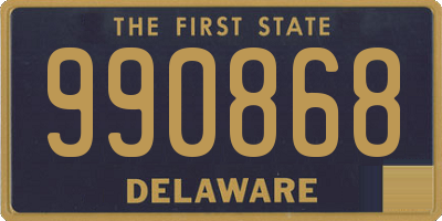 DE license plate 990868