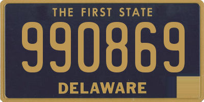 DE license plate 990869