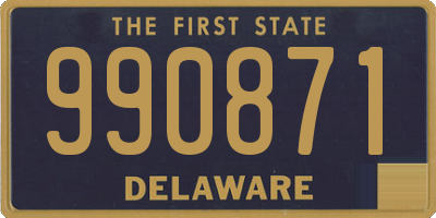 DE license plate 990871