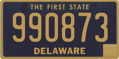 DE license plate 990873