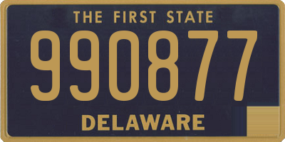 DE license plate 990877