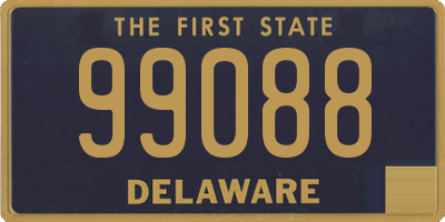 DE license plate 99088