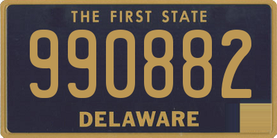 DE license plate 990882