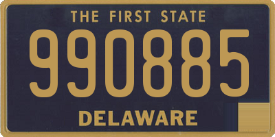 DE license plate 990885