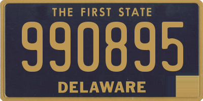 DE license plate 990895