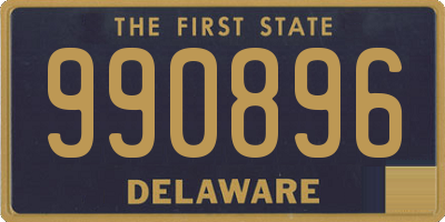 DE license plate 990896