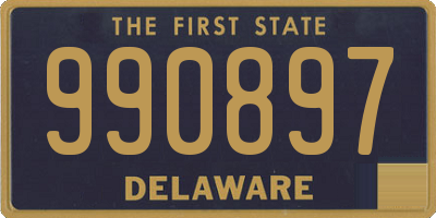 DE license plate 990897