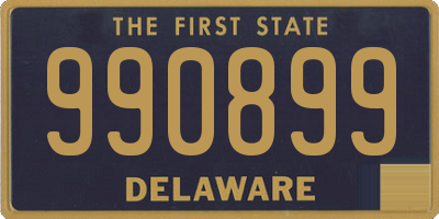 DE license plate 990899