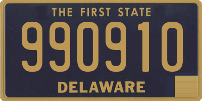 DE license plate 990910