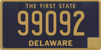 DE license plate 99092