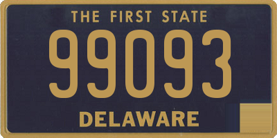 DE license plate 99093