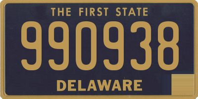 DE license plate 990938