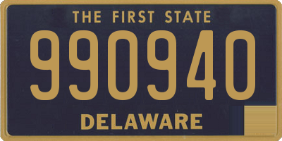 DE license plate 990940