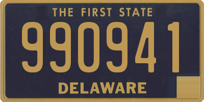 DE license plate 990941