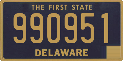 DE license plate 990951