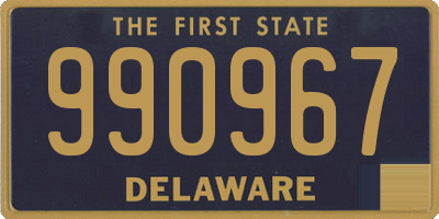 DE license plate 990967