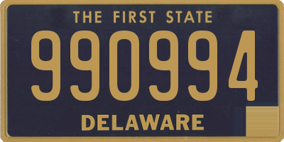 DE license plate 990994