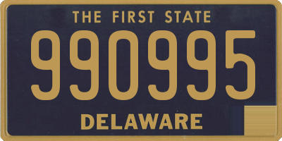 DE license plate 990995