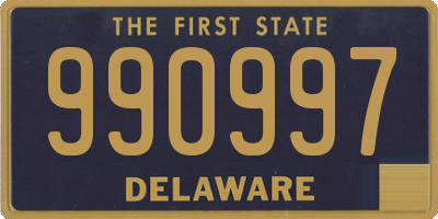 DE license plate 990997
